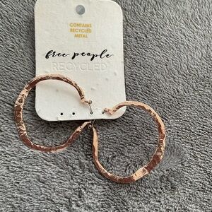 Free People Recycled Metal Hoop Earrings